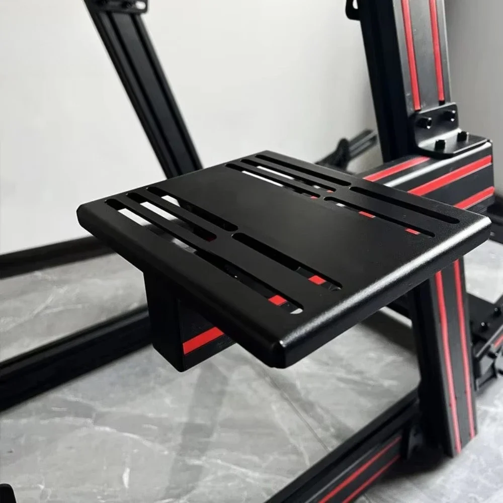 لعبة القيادة Sim Racing Eulator Rig Kit عجلة وملحقات الدواسة قفازات حامل تلفزيون Sim Racing Cockpit مقاعد من الألومنيوم