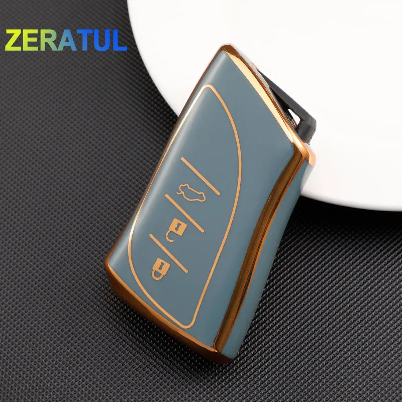 For Lexus ES GS IS GX LS500H ES200 ES300H ES350 UX200 LC500 TPU Car Key Cover Case Auto Shell Holder Keychain Accessories