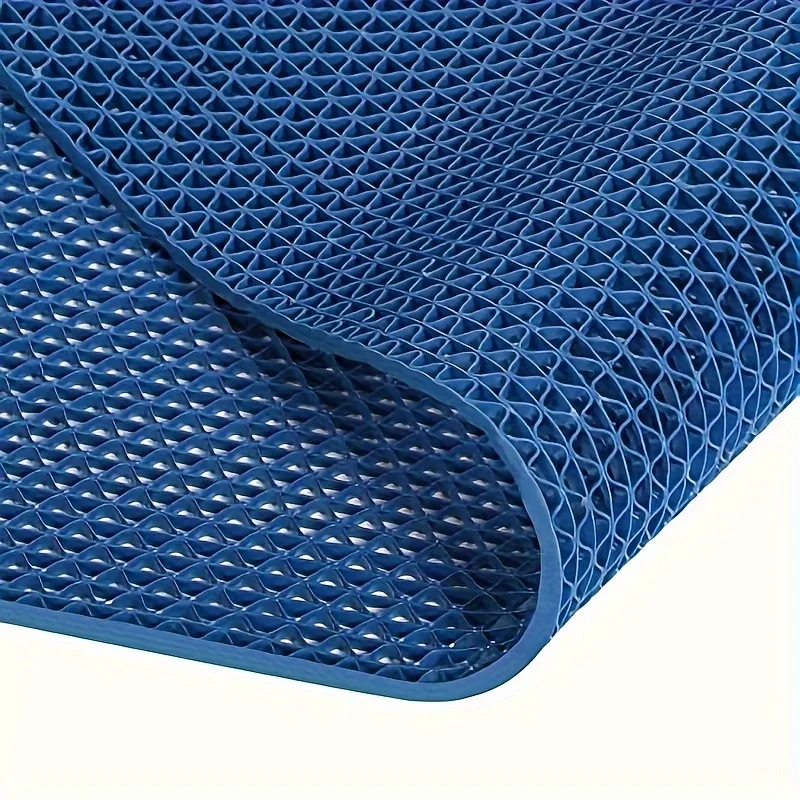 1 Piece of PVC Plastic Mat, Large Roll Kitchen Anti Slip Mat, Hollow Grid Mat, Bathroom Floor Anti Slip Mat