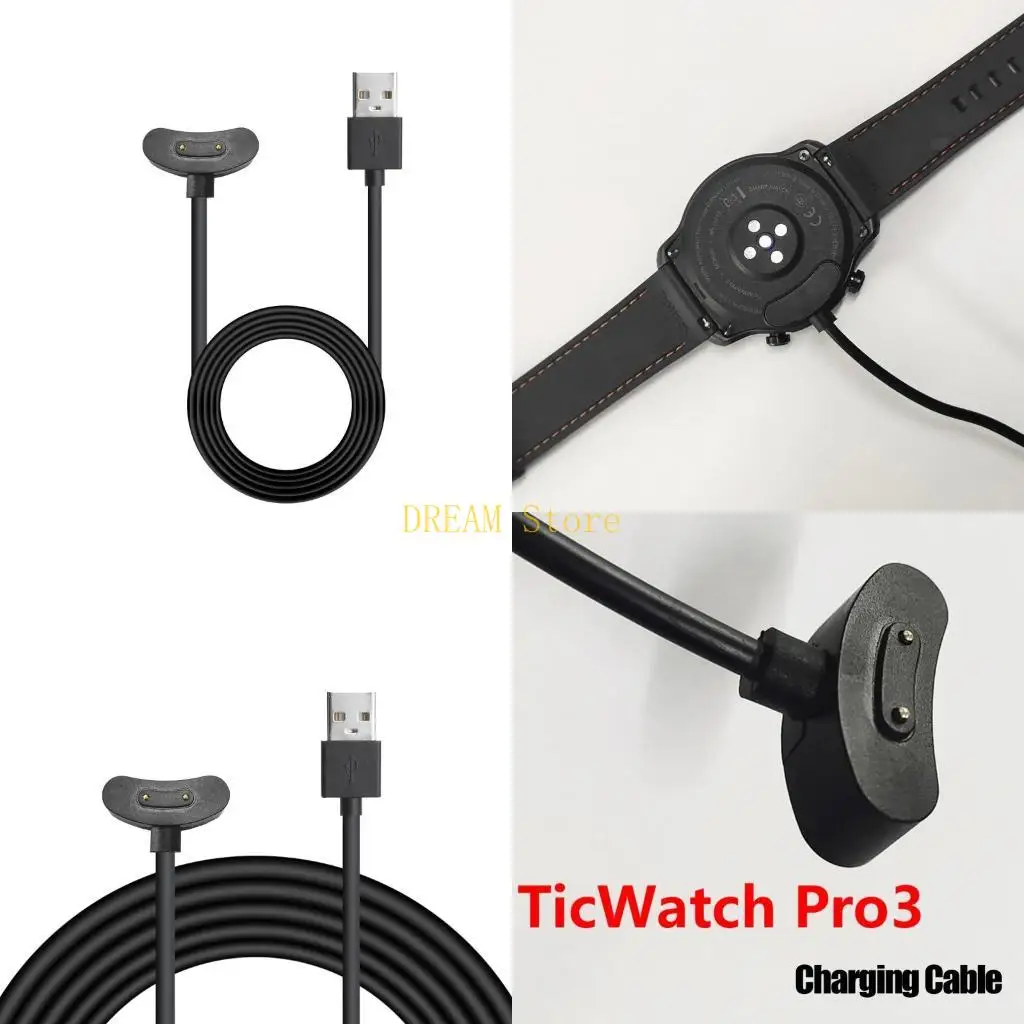 

Watch USB Charging Holder Cable Bracket Power Holder Stand Adapter Dock for Ticwatch 3 Smartwatch best sale