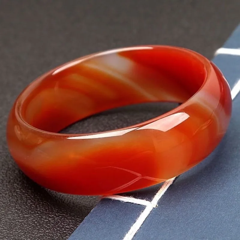 

New Agate Wide Version Bracelet, Classic Temperament Ethnic Style Jade Bracelet