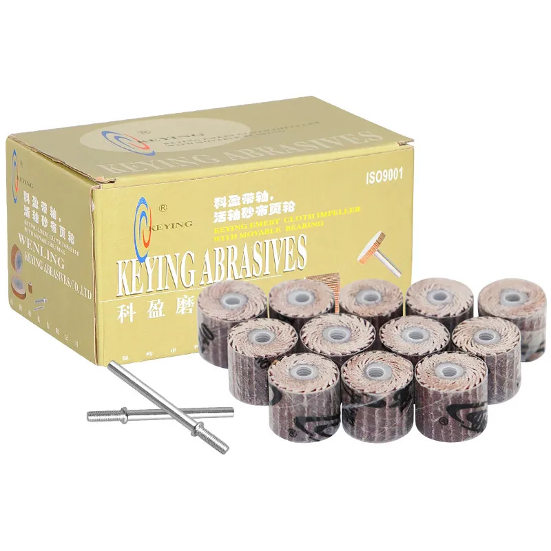 

1 pack Mini Unmounted Sanding Flap wheel 8x8mm Diameter Grinding Head Polishing Wheel Dremel Grinder with 3mm Mandrels-100pcs