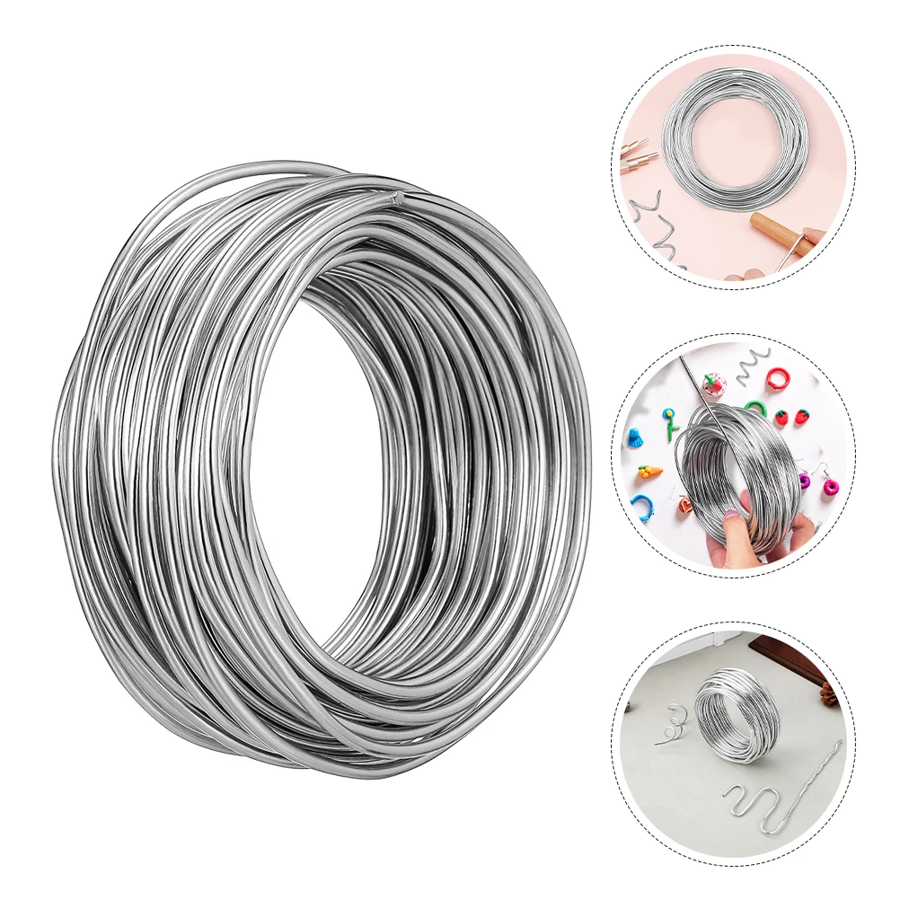 

20M Artistic Sculpting Aluminum 3Mm High Bendable Metal Spool Diy Craft Bonsai Shaping Jewelry Making Florist Craft