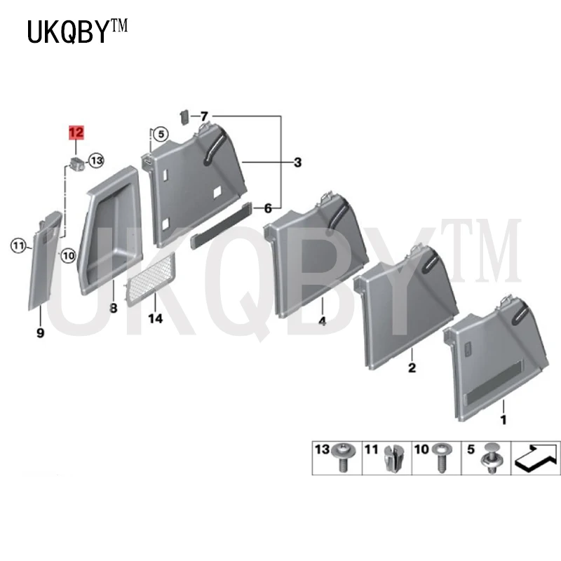 Triangle mark on bracket 1 3system E92 E93 E88 E82 51497167548