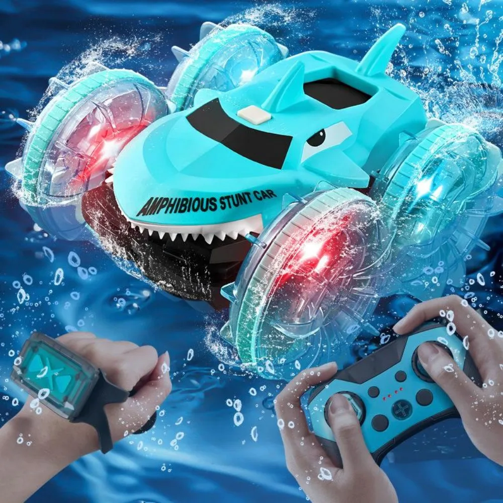 

2025 New Car Amphibious Gesture Sensing Double Sided Stunt Illuminated with LED Remote Control Pool Toy Gift for Kids