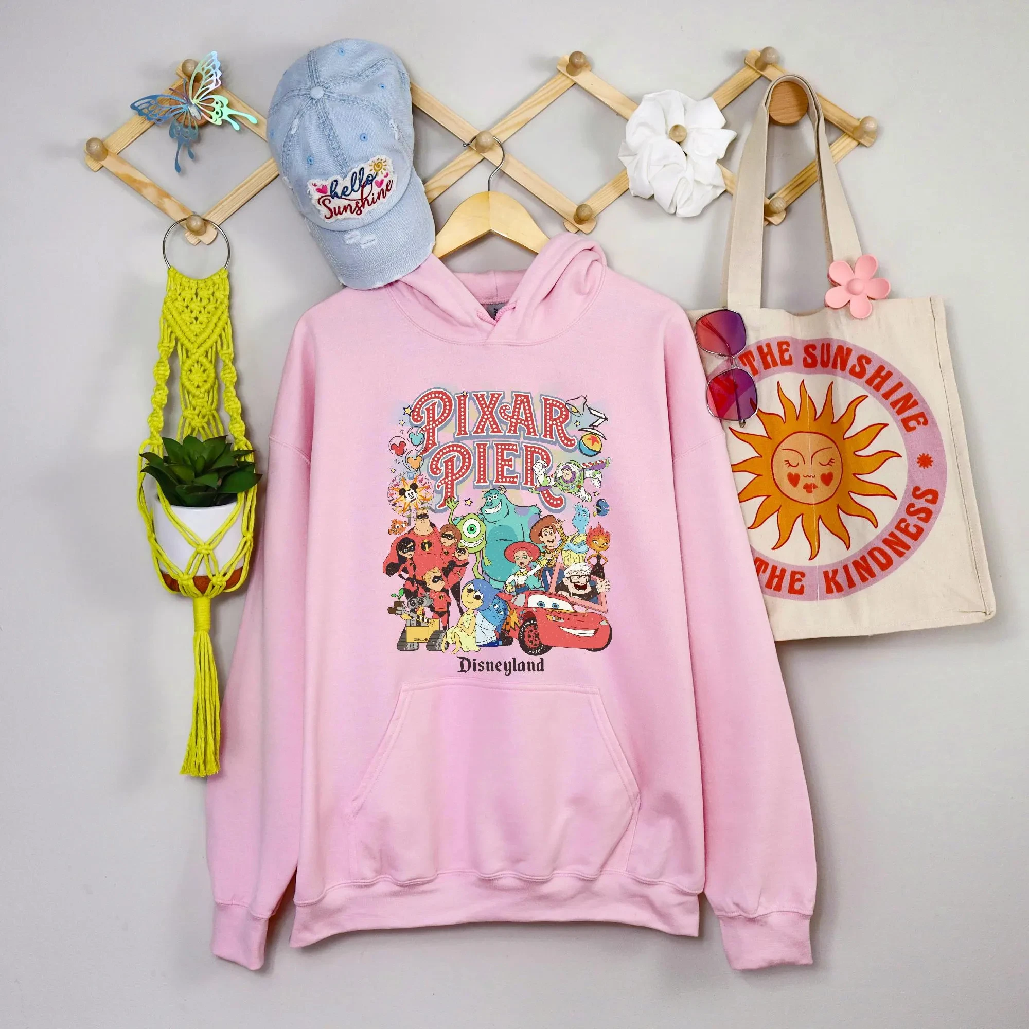 Pixar Pier Disneyland Hoodies – Unisex-Herbst-/Winter-Neue Hoodies – Bequem und lässig für alle Jahreszeiten, Gothic-Kleidung