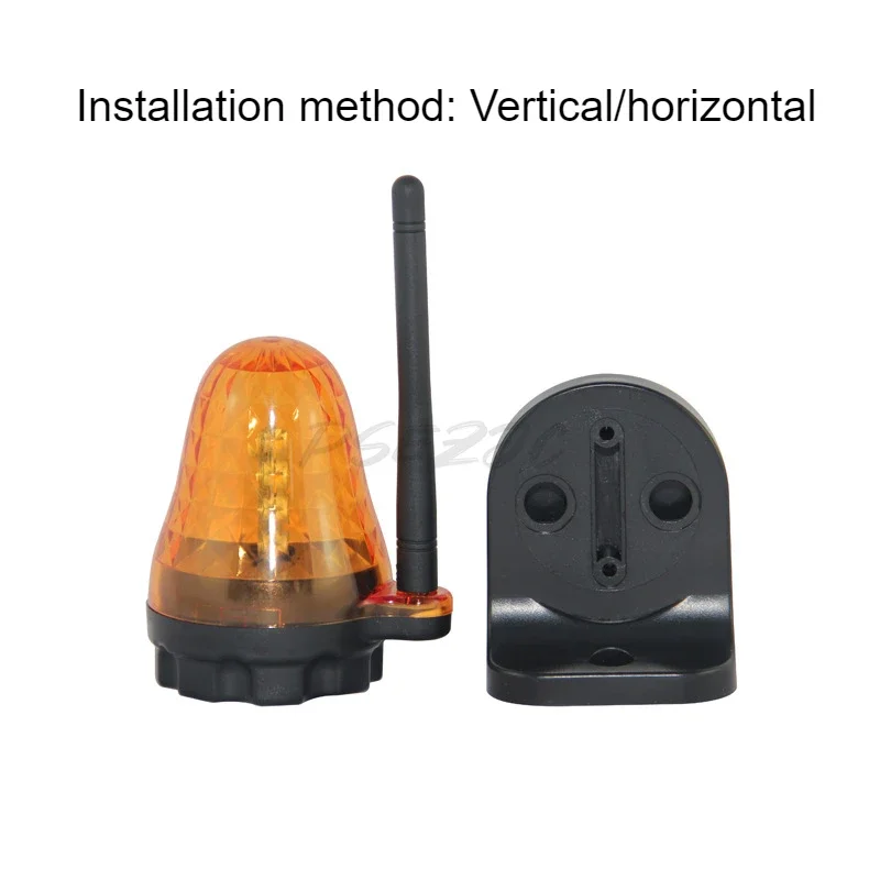 LED sinal de alarme piscando luz para porta da garagem, obturador do rolo, DC ampla tensão, 12-265V