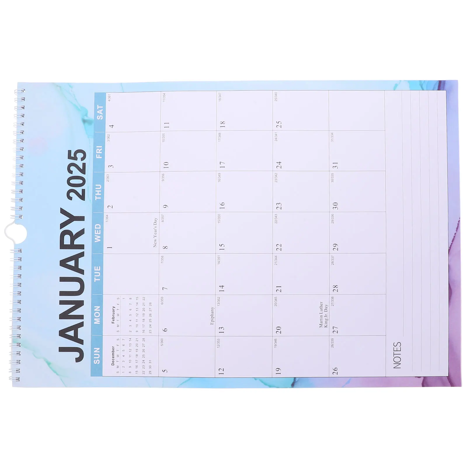

European American English Wall Calendar 2024 Large Double Offset Paper Family Hanging Monthly Aesthetic Cute Small