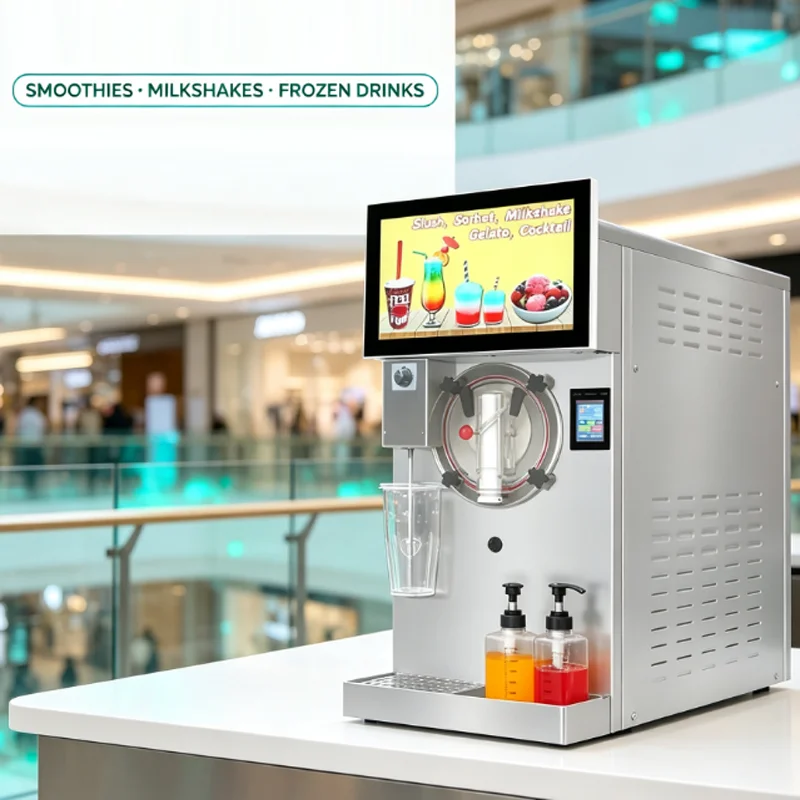 Commercial High-Capacity Cold Drink Machine Fully Enclosed 6-In-1 Multifunctional Ice Cream Machine