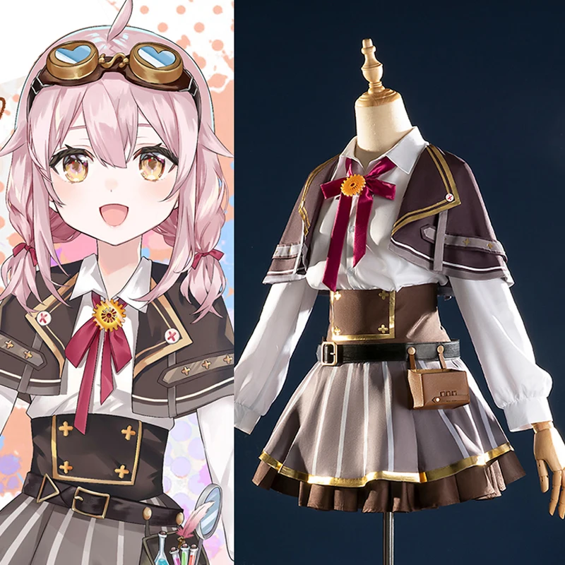 New Vtuber Ace Taffy Cosplay Anime virtual anchor Uniform Skirt retro Lolita female Outfit