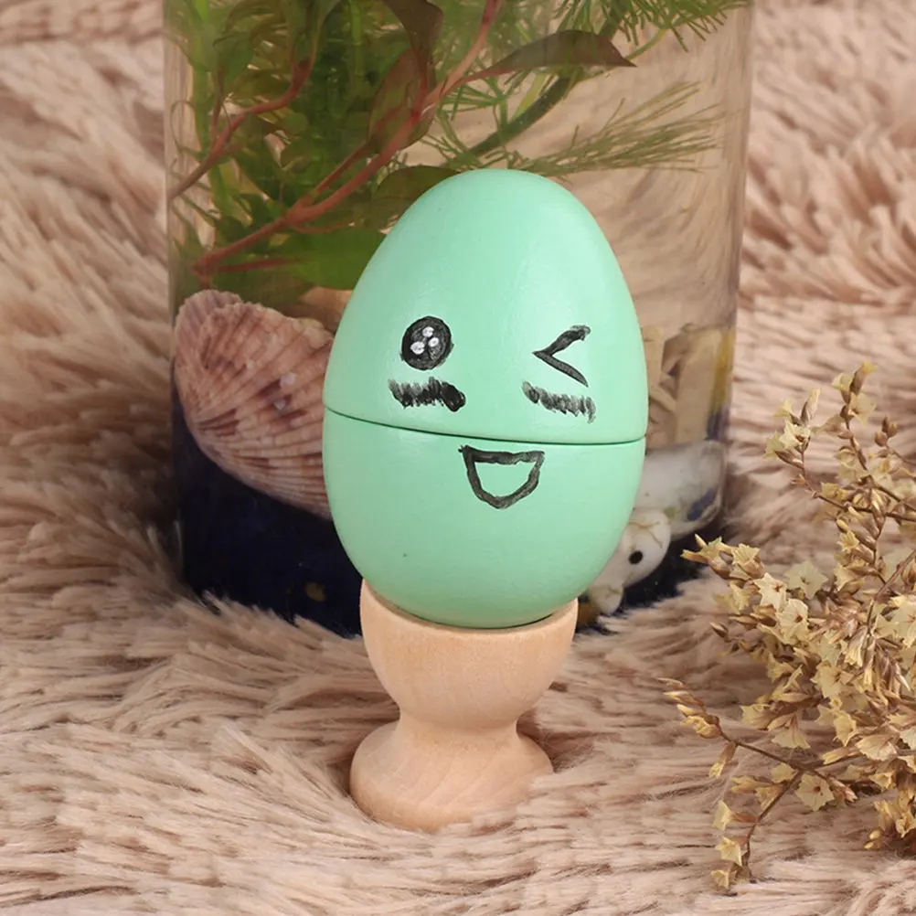 

Набор из 5 деревянных подставок для пасхальных яиц: для росписи, поделок, декора дома и офиса, инструмент для детского творчества, необработанное дерево