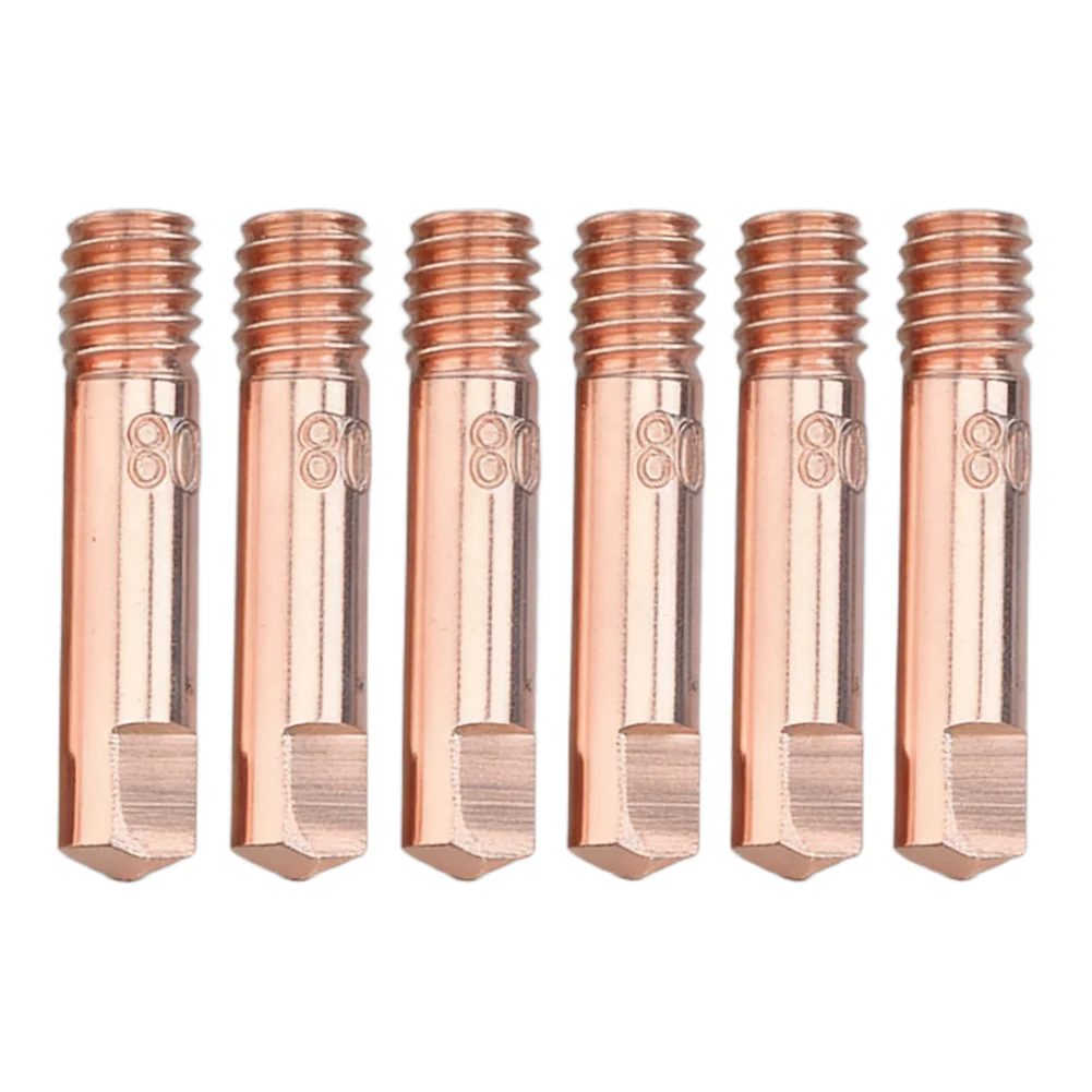 Copper Welding Tips Flux Core Gasless Nozzle Welding Projects Compatible With MAG Devices Easy Installation Components