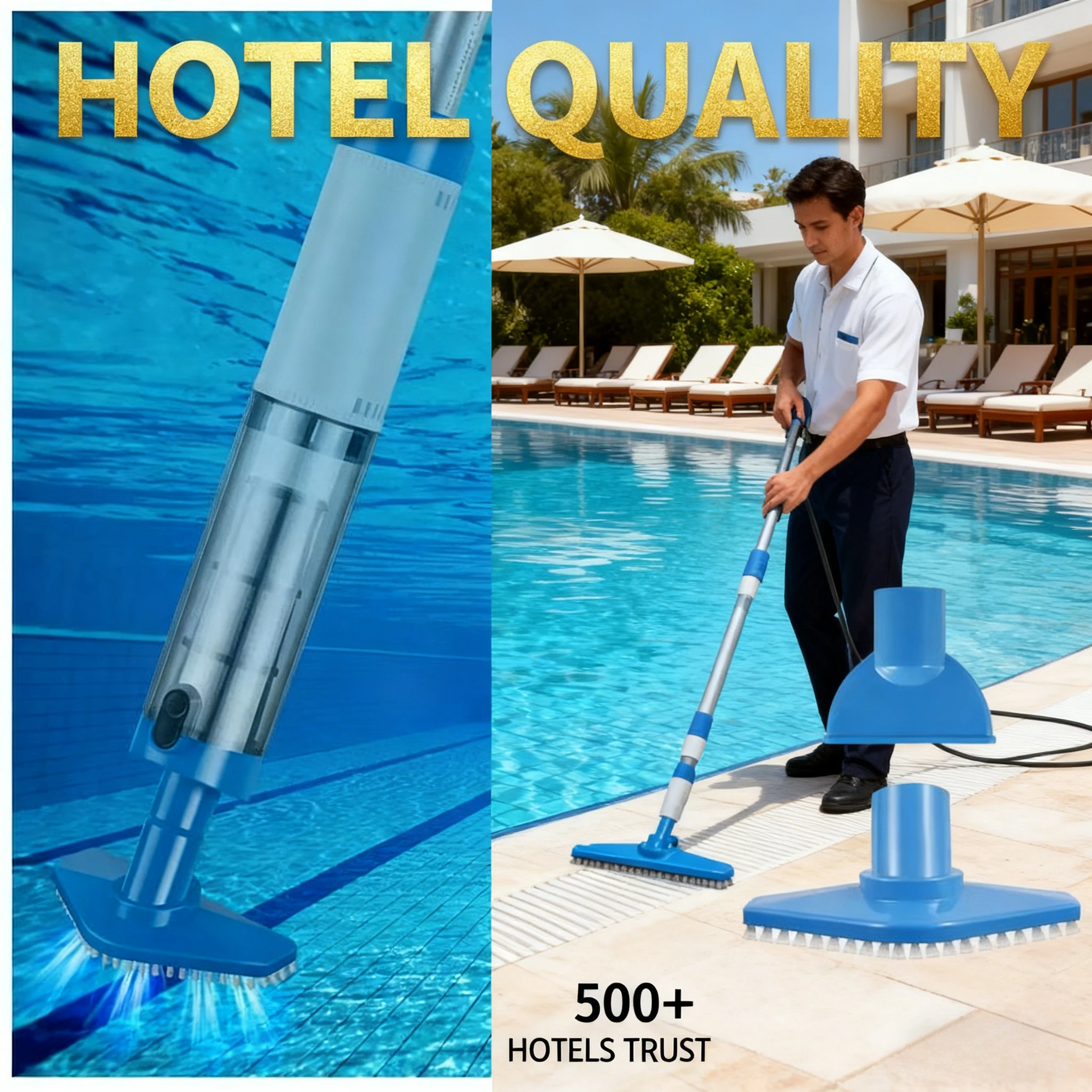 

NEW Pool Vacuum Cleaner Rechargeable Pool Fish Tank Swimming Handheld Cordless Spas Hot Tubs Portable