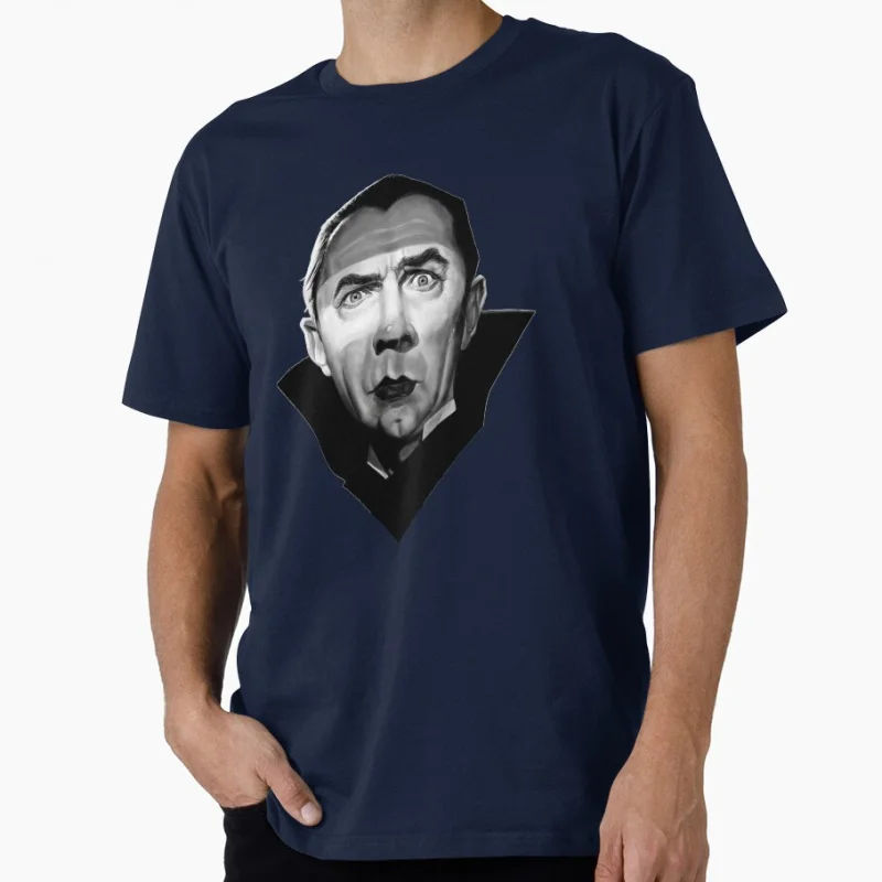 Dracula Bela Lugosi Satire 80s Gothic Horror Vampire Scary Halloween Gift T shirt Large size Tops 100% cotton printed Clothes