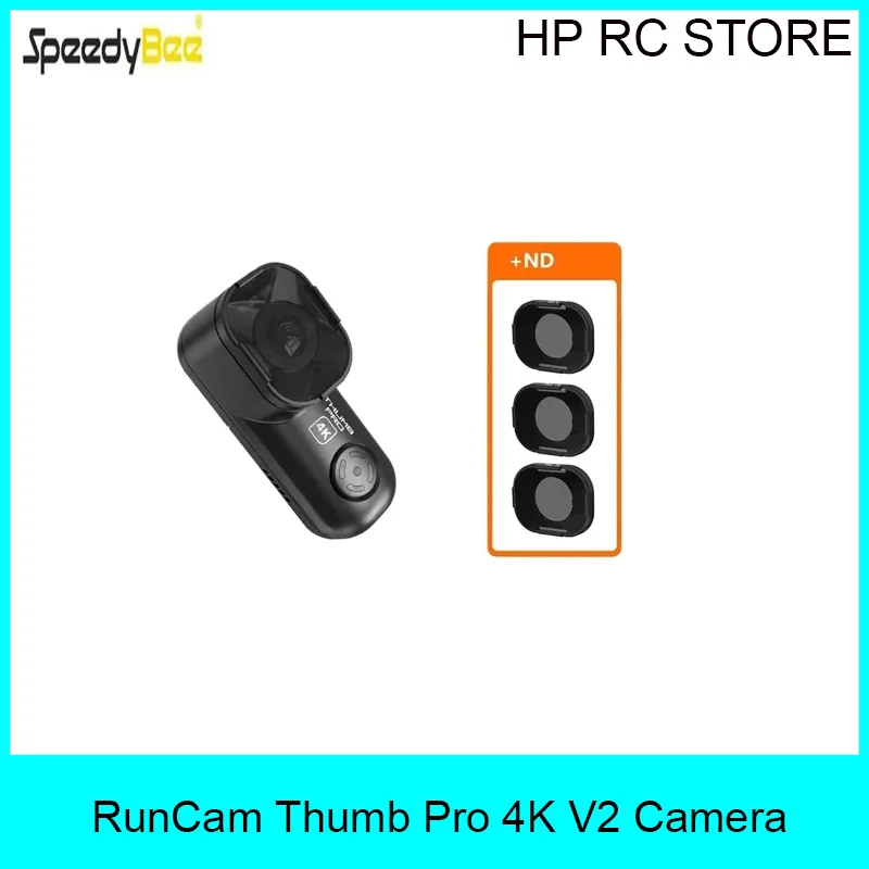 RunCam Thumb Pro 4K V2 New Version Bigger FOV HD Camera 16g Bulit-in Gyro Filter FPV Camera Wide Angle For FPV Racing Drone