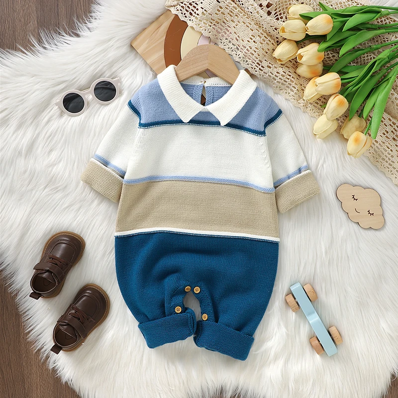 

Infant Baby Boys Rompers Jumpsuits 0-18m Spring Autumn Winter Newborn Turtle Neck Long Sleeved Overalls Toddler Playsuit Clothes