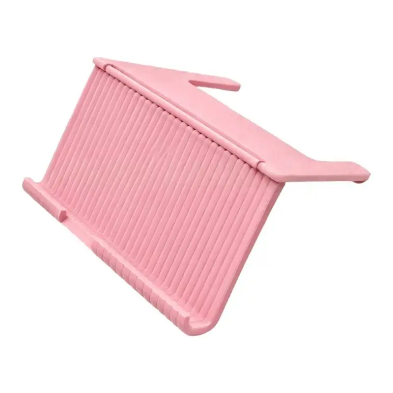 Plastic Mahjong Rack Stand for Home Play, Folding Hinged Tile Rack Accessory for Mahjong Players and Game Night Use  D2RC