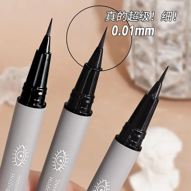 Matita per sopracciglia ultrafine Contorno Ombra Sdraiata Baco da seta Eyeliner Impermeabile Senza sbavature Matita per sopracciglia liquida colorata duratura