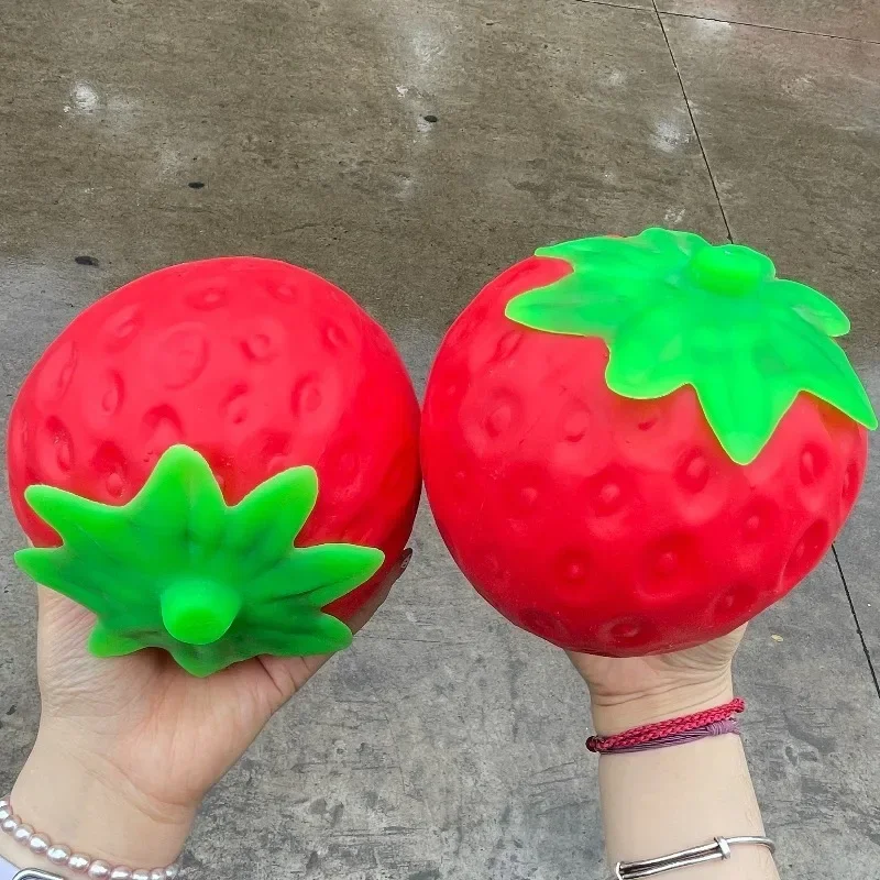 Weiche, superlangsam dehnbare Erdbeer-Spielzeuge, die Stress und Angst imitiert, Spielzeug für Erwachsene und Kinder, Geschenke für Freunde. – Detail 5
