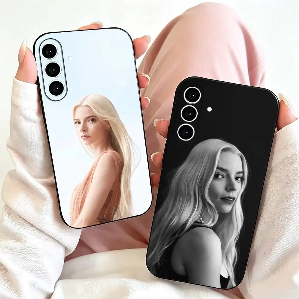 A-Anya T-Taylor-Joy  Phone Case For Samsung Galaxy A73,A72,A71,A70,A53,A52,A51,Soft Silicone Black Cover