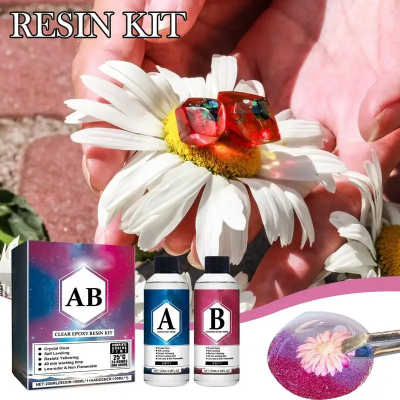 Epoxy Resin Kit For Art Crystal Clear Epoxy Resin Not Yellowing High Gloss Bubble Free Resin Supplies For Craft River Table Wood