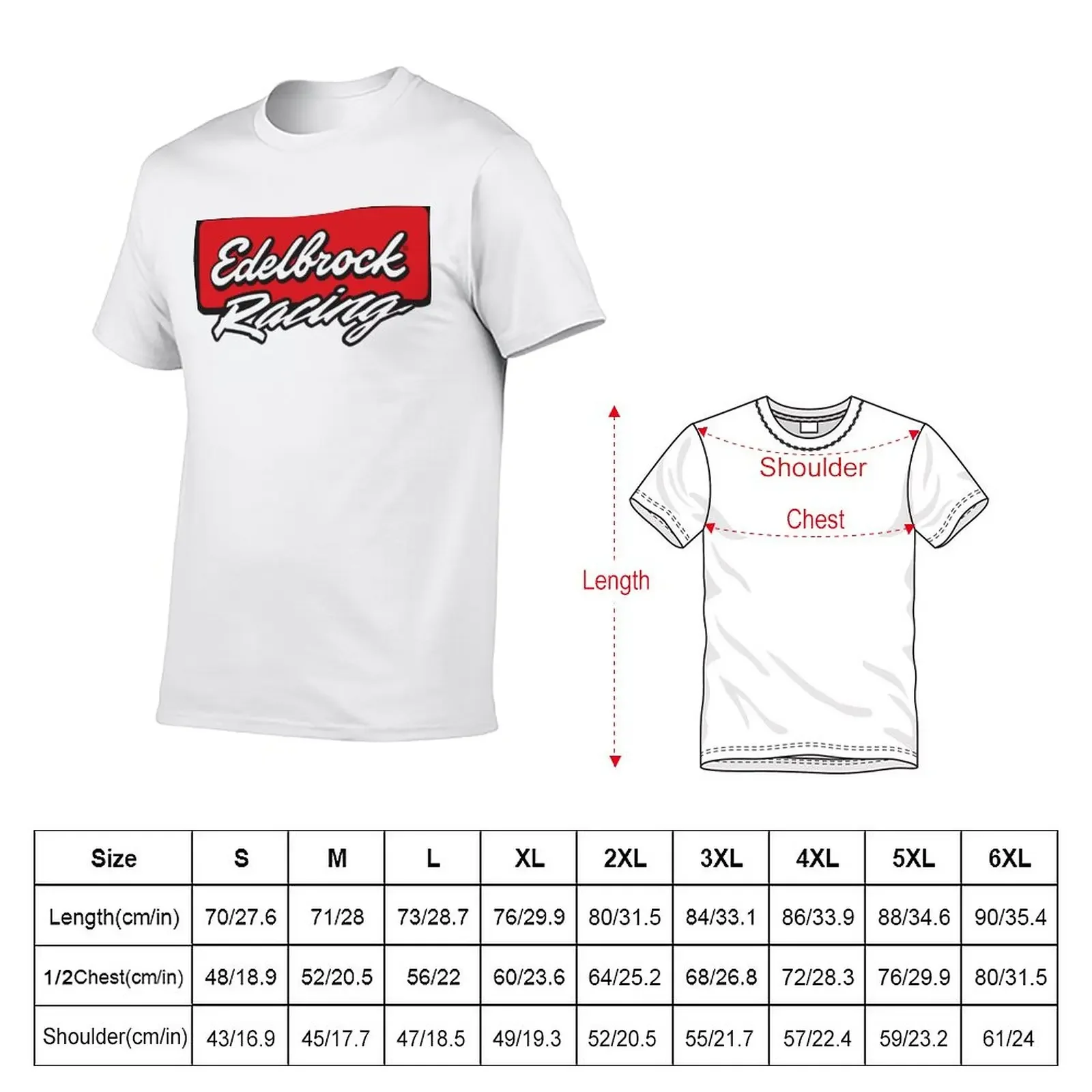 Edelbrock racing T-Shirt Aesthetic clothing tees plain black t shirts men