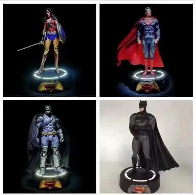 

Justice League DC Anime Batman Wonder Women Superman Model Toy Superheroes Figure Ornaments sculpture Collectible toys Gifts