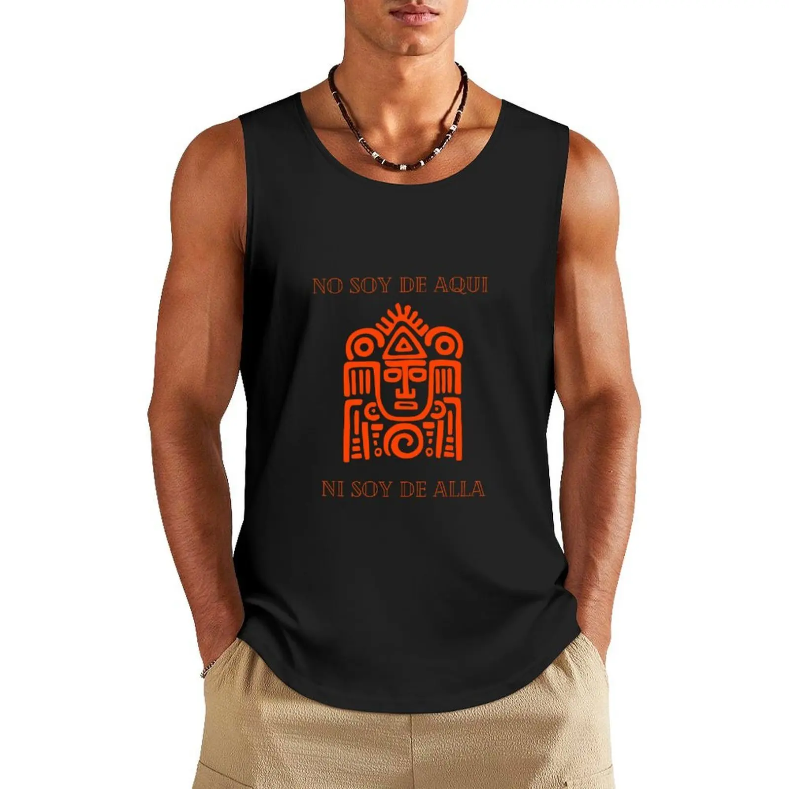 

No Soy De Aqui Ni Soy De Alla Tank Top men clothing bodybuilding man Men's fitness t-shirt t shirt gym