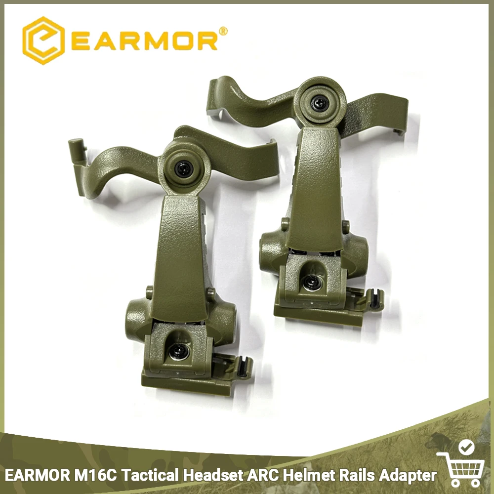 

EARMOR M16C Tactical earphones Headset ARC Helmet Rails Adapter Attachment Kit for M31 / M32 / M32H / M31H Headset