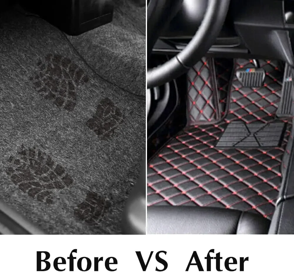 

Car Floor Mats for BMW 5-Series F10 E60 520i 525i 528i 530i 535i 2004-2017, Car Protection Full Coverage All Weather Pads