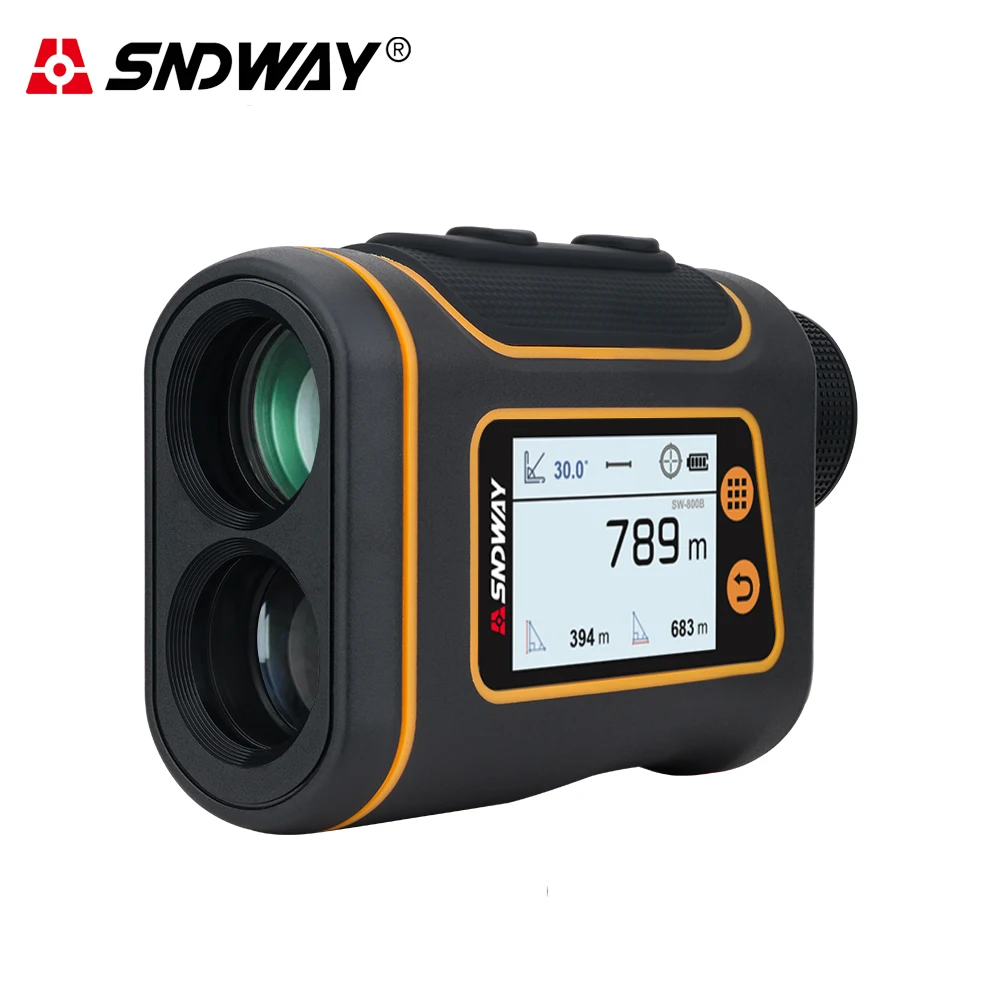 SNDWAY Telescope Range Finder Laser Distance Meter Hunting Golf Rangefinder Digital Monocular LCD Display Speed Area Measurement