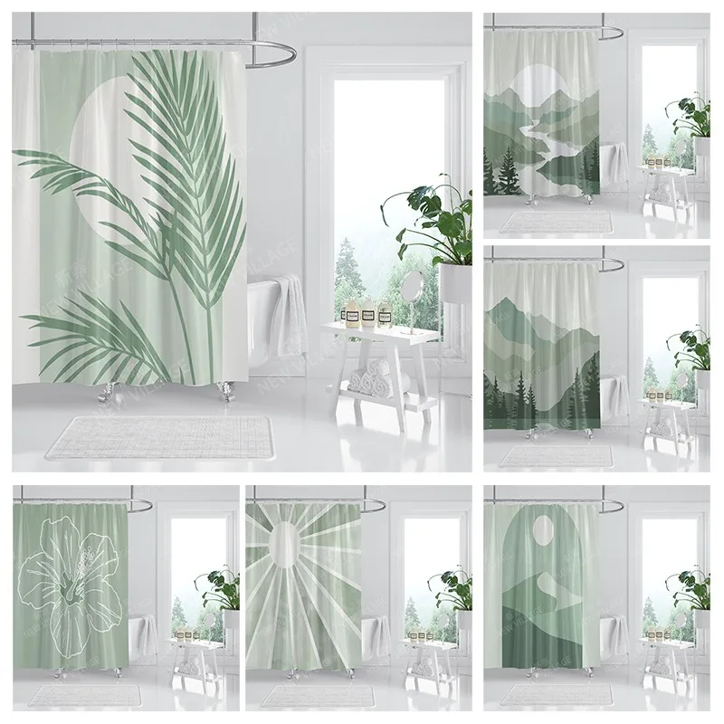 Waterproof fabric shower curtain Bathroom curtain accessories 180x200 Bath curtain for shower 240*200 nordic boho decor 240x200