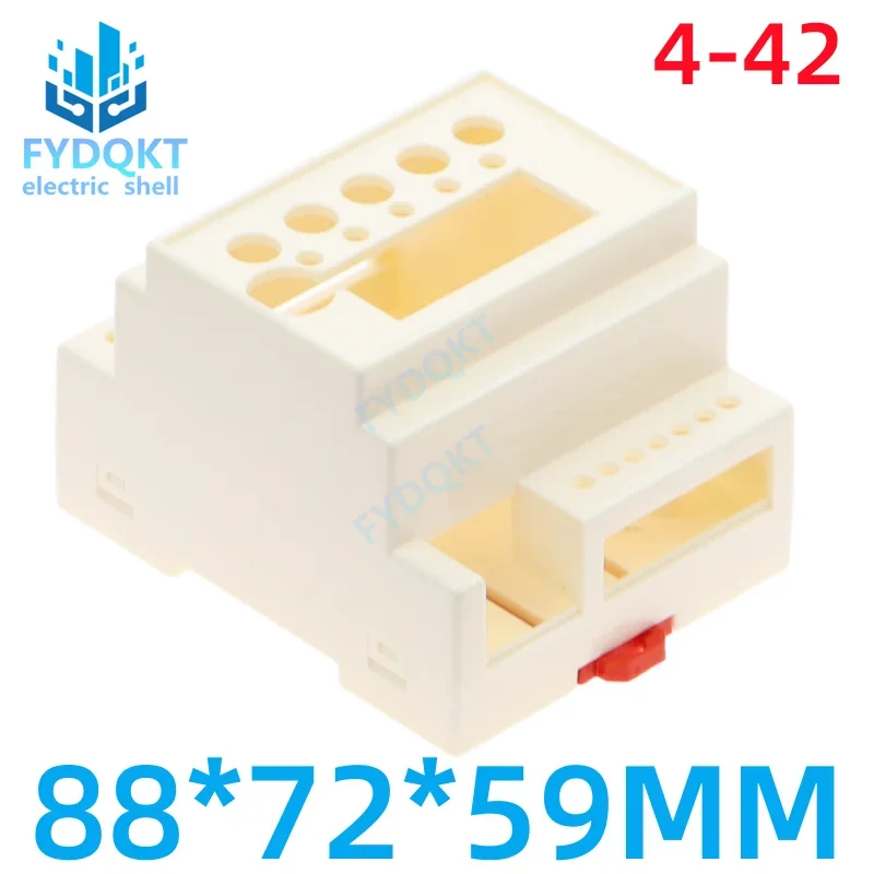 Brand new DIN 35-Rail PLC  monitor Case Fire Standard Rail Shell 4-42 Fuel Resistance 88X72X59MM Junction Box