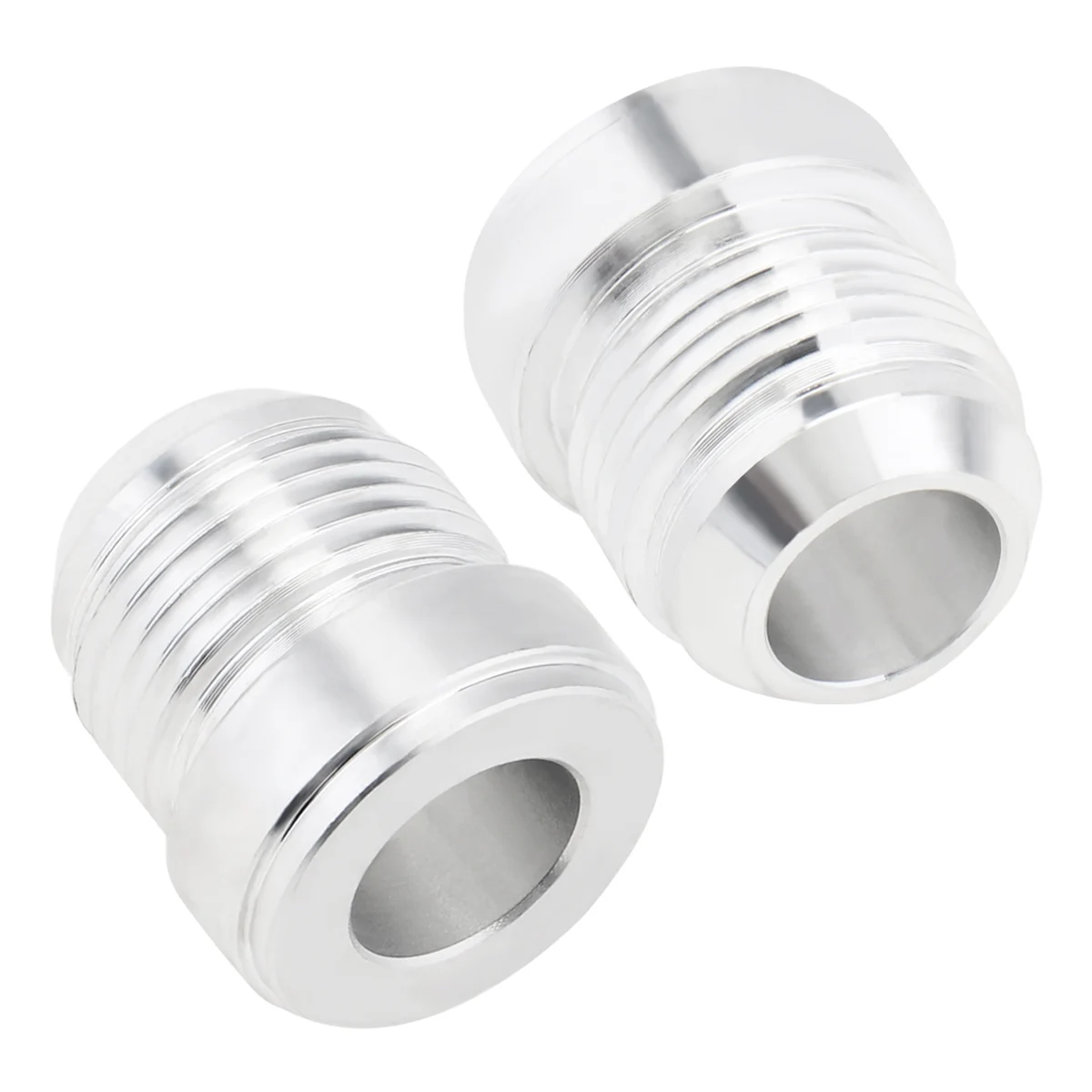 2pcs Aluminum Alloy 12AN Male Weld on Bung Fitting 12AN Male Flare Weldable Fuel Tank Fitting Adapter Connector