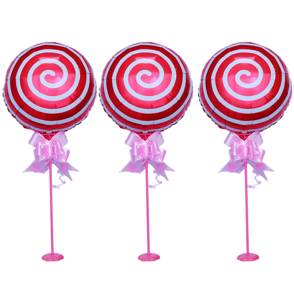 

3Pcs Aluminum Foil Lollipop Balloons Party Table Decoration Creative Balloon Funny Birthday Props Photo Backdrop