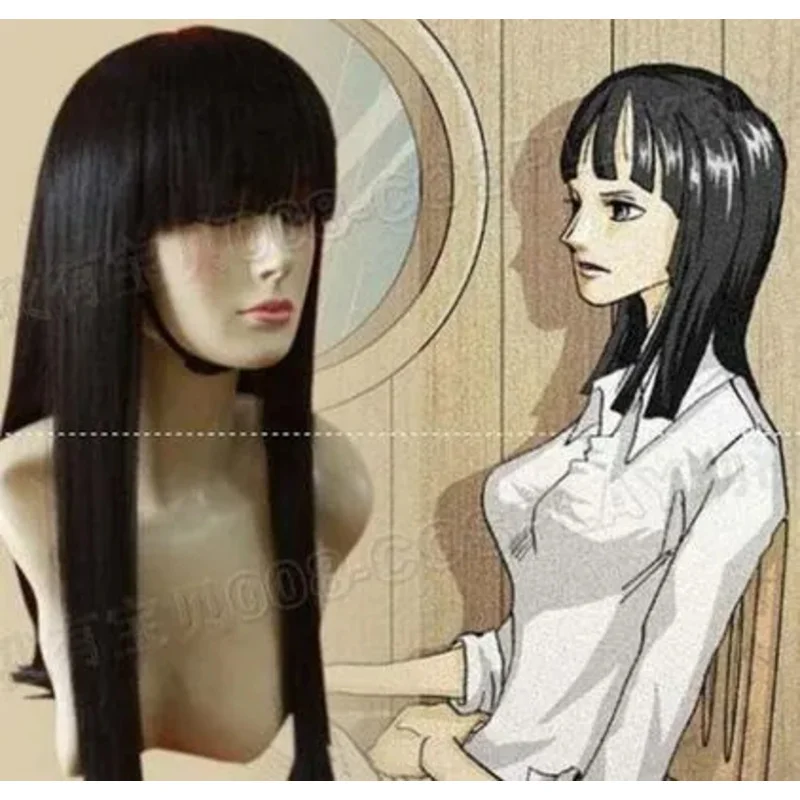 

One Piece Nico Robin Peruvian Wig Cosplay Costume Top Black
