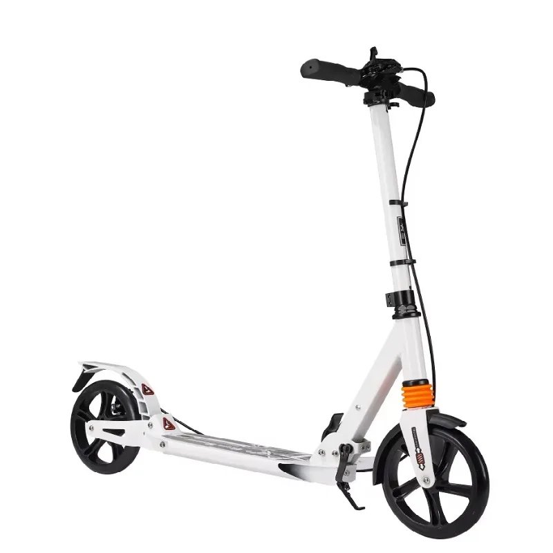 

STLF Outdoor Use Adjustable Height Adult Comfortable Foldable with Suspension Foot Two Wheels Kick Scooter