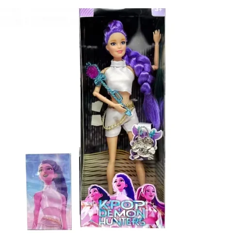 # @ # ￥. Kpop Demon Hunters Live-Action Figure Toy Set con canzone a tema Luci colorate Action Figures per fan Regali di compleanno per bambini