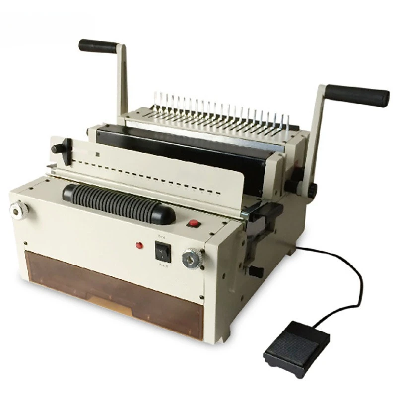 A4 Electric Binding Comb Clamp Ring Iron Ring 4 in 1 Multifunctional Tender Loose Sheet Punching and Binding Machine
