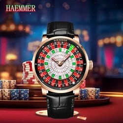 HAEMMER Design New Men's Watches Mechanical Wristwatch For Men Automatic Watch Men Japan NH35A Sapphire Glass Waterproof Clock