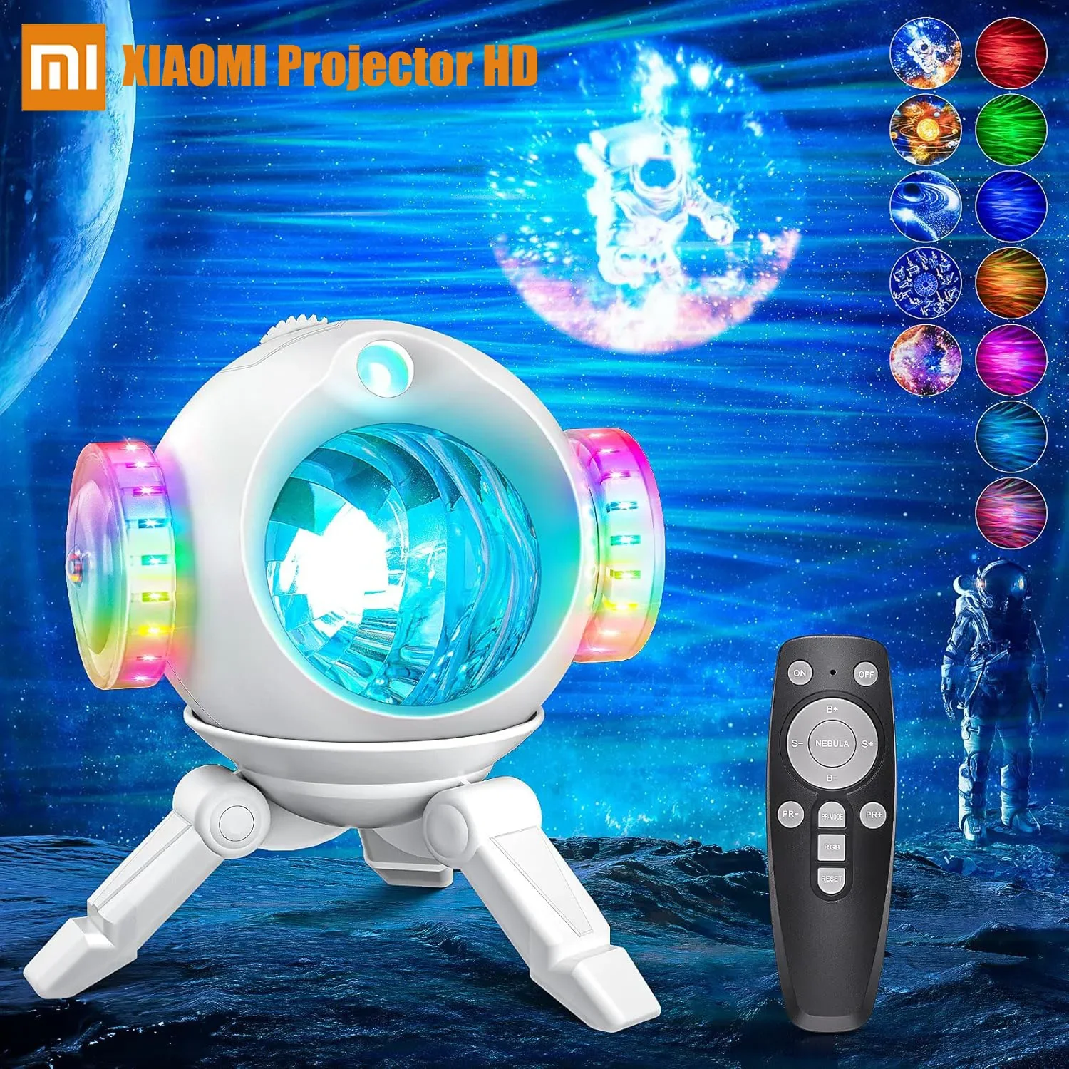 Xiaomi Galaxy Night Light Star Projector 8 Nebula Modes Starry Sky Projector 360° Rotate For Children Gift Bedroom Decoration