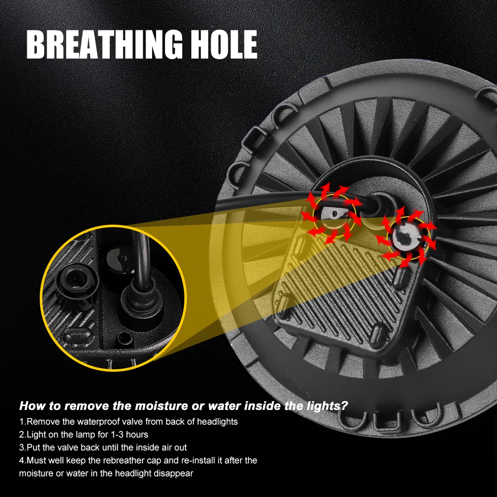 Luces Led Para Autos 7-дюймовая светодиодная фара для мотоцикла Har-ley Davidson 12 В для мотоцикла Jeep Jk