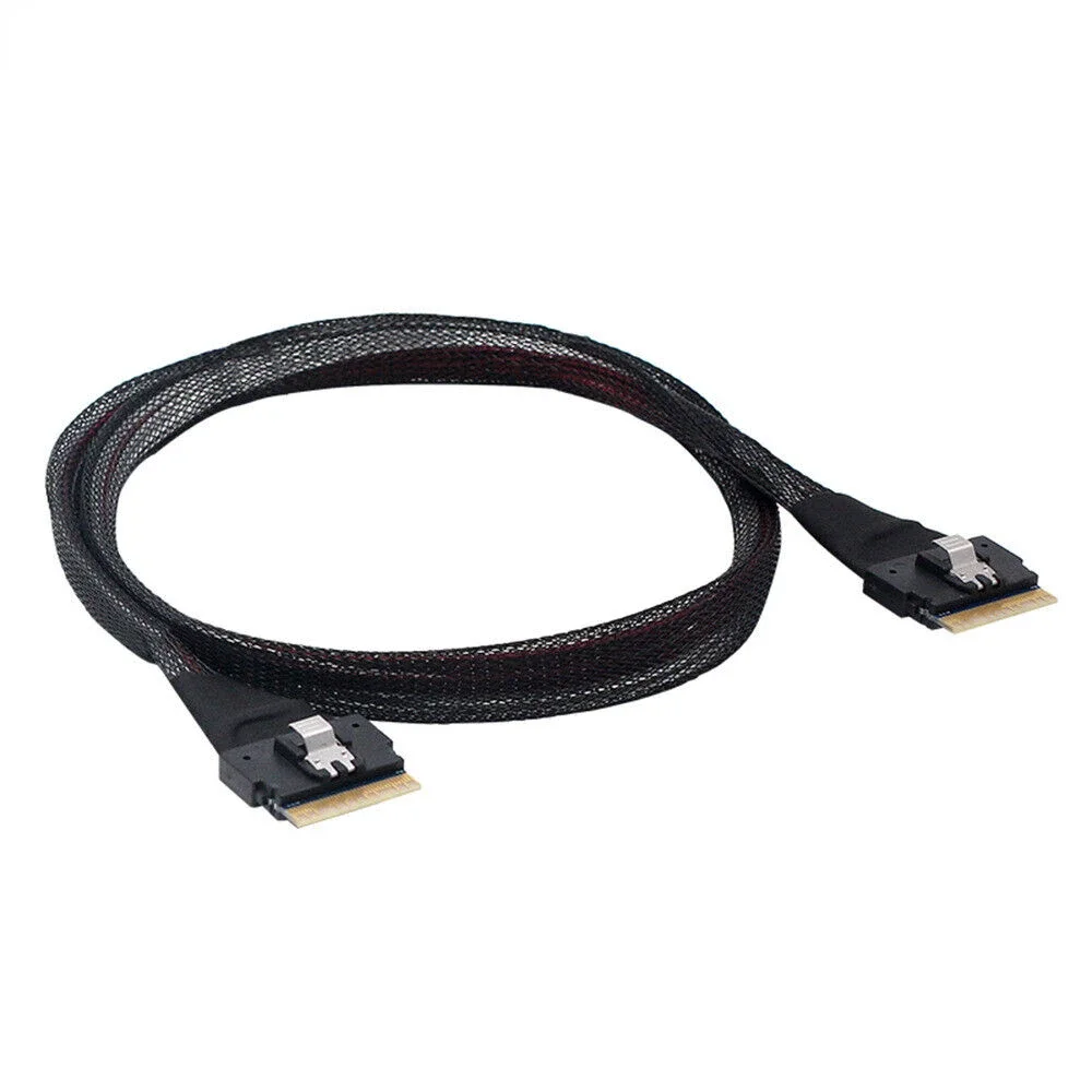 

SFF-8654–8654-SFF PCI-E Ultraport Slimline SAS 4.0 SFF-8654 8i 74-контактный сервисный соединительный кабель