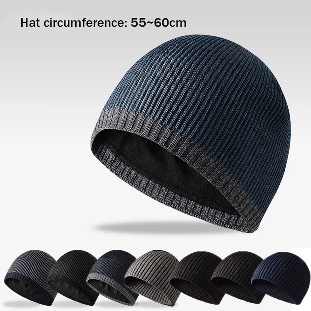 Men/Women Winter Warm Knitted Beanies Male Outdoor Sport Windproof Hedging Caps Comforable Soft Hiking Cycling Beanies