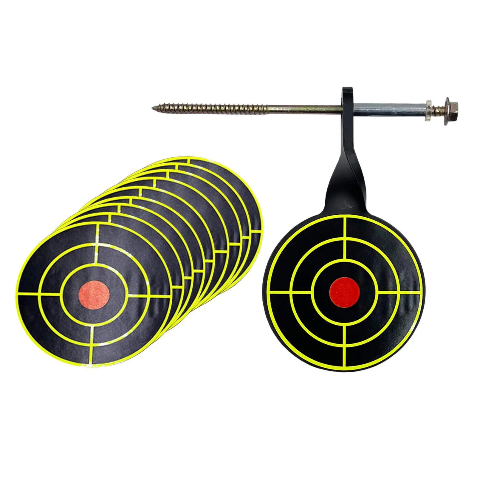 Metal Practice Target 5mm Tree Standing Target Rotary Screwed Type for Range