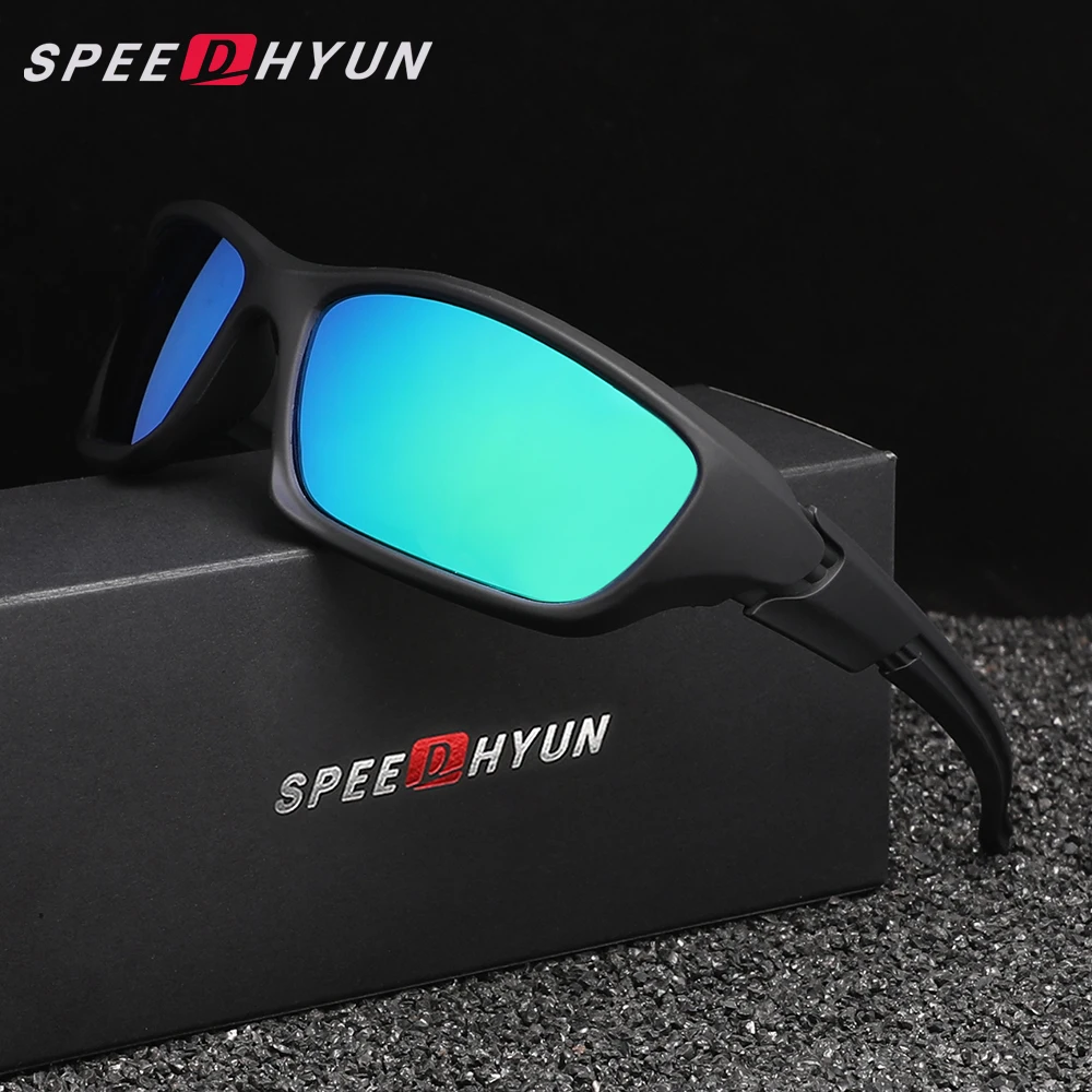 SPEEDHYUN Radfahren Brille Männer Mountainbike Fahrrad Sport Radfahren Sonnenbrille Anti-Glare Spiegel Objektiv Frauen