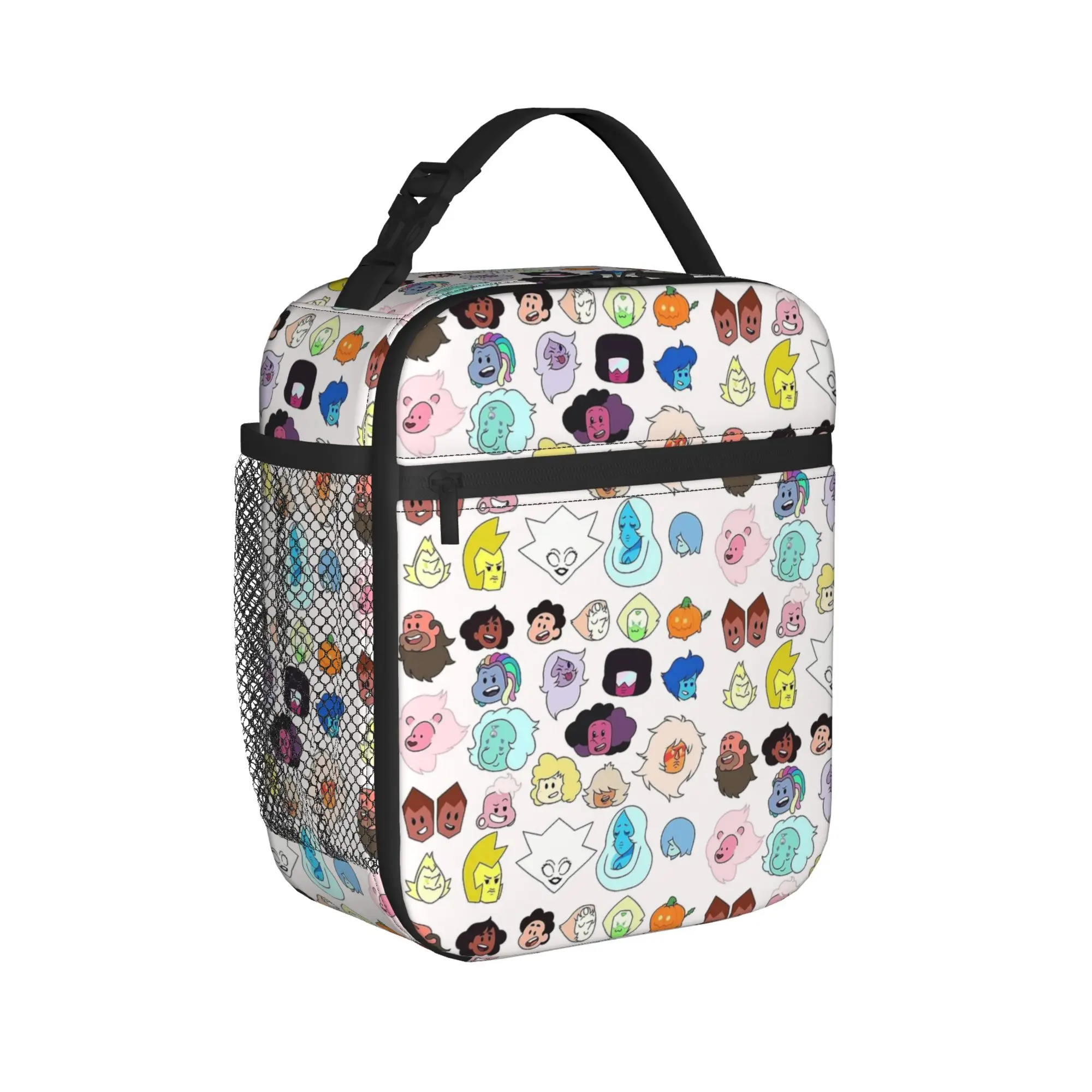 Crystal Gems Steven Universe Lunch Bag For Child  Print Travel Lunch Box Retro Portable Oxford Cooler Bag