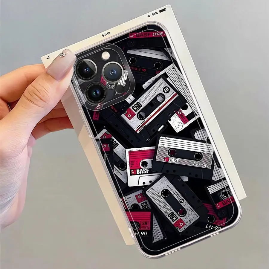 حافظة لهاتف آيفون 12 Mini XR 7 8 16 15 14 Plus 13 12 11 Pro MAX 17 Air 16e غطاء هاتف ناعم