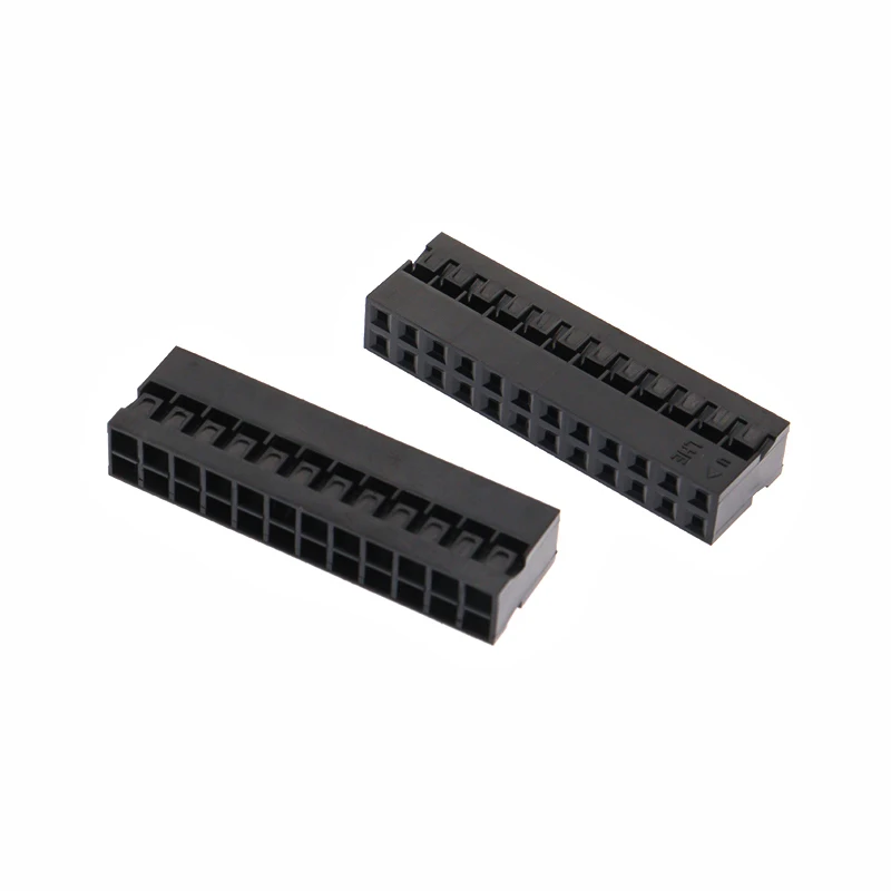 50PCS Dupont 2.0 Housing Plastic Shell 2.0mm Pitch Double Row Connector 2x2P/2x3P/2x4P/2x5P/2x6P/2x7P/2x8P/2X10P/2X15P/2X20 Pin