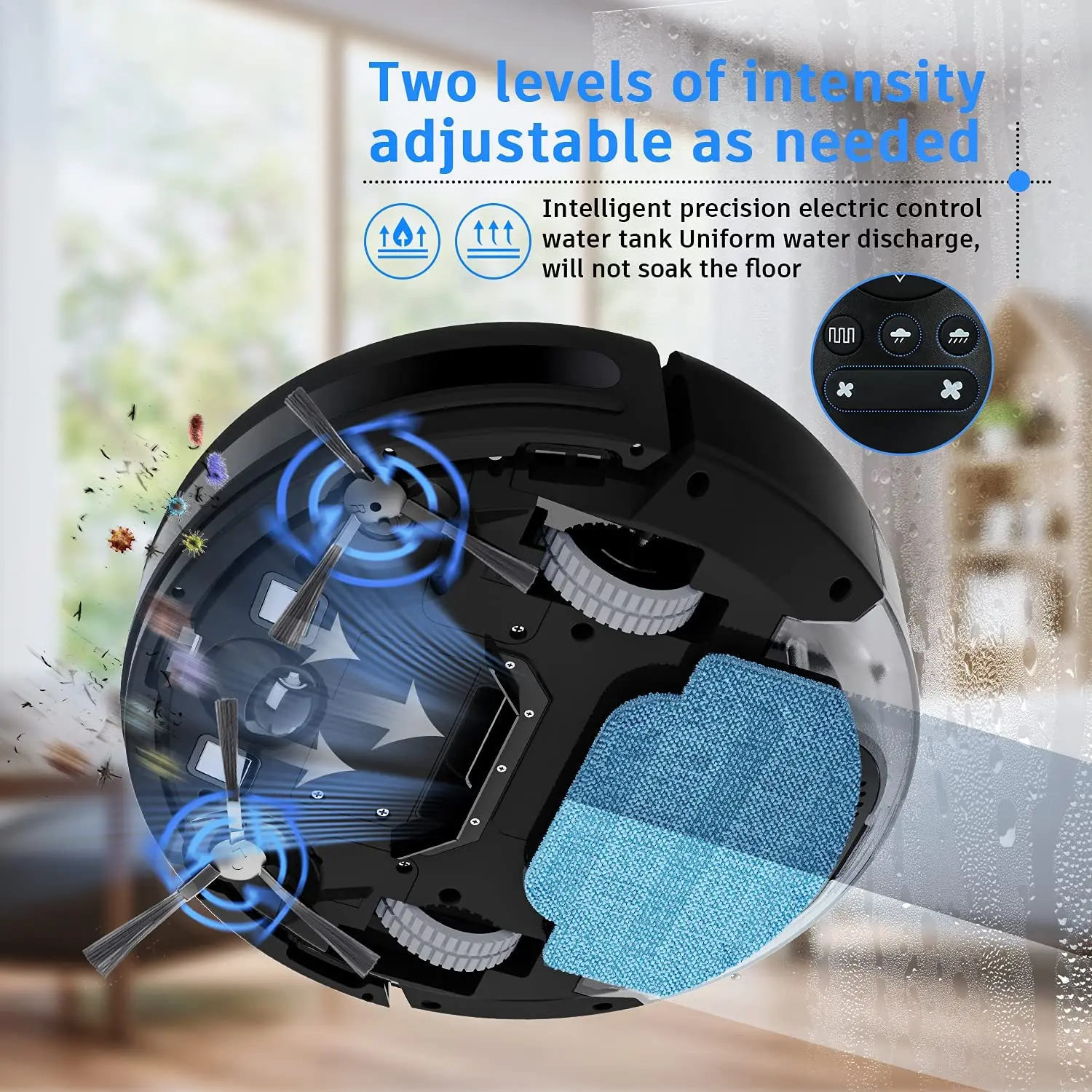 GOOVI G20 Robot Vacuum Cleaner 6000Pa Strong Suction 2500mAh Battery 3in1 Mopping Sweeping Suction Smart Home Support Wifi/alexa